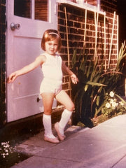 little girl in ballet pose