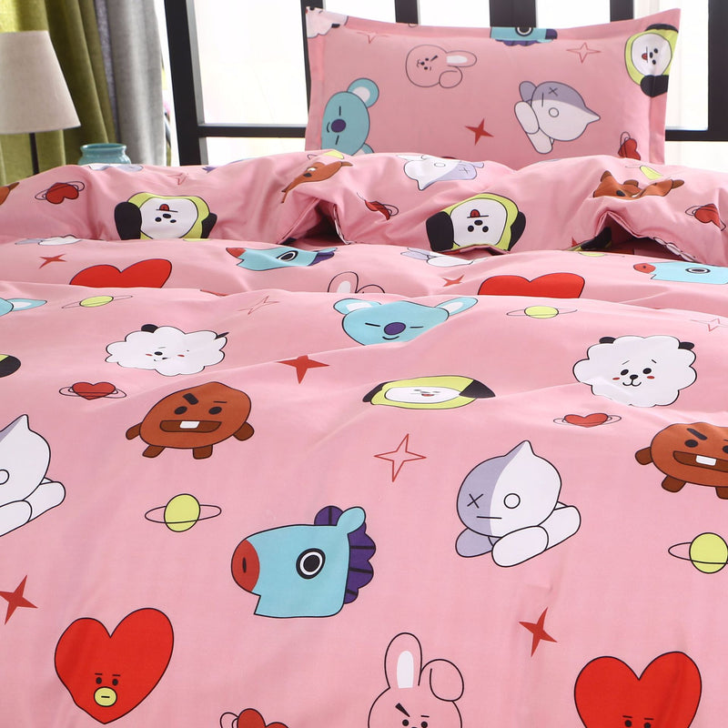 Bts Bed Set Bts Comforter Bts Bedding Bt21 Store Bt21 Bed