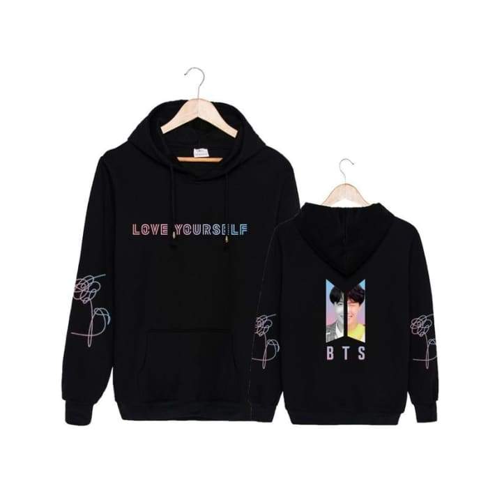 bts black hoodie