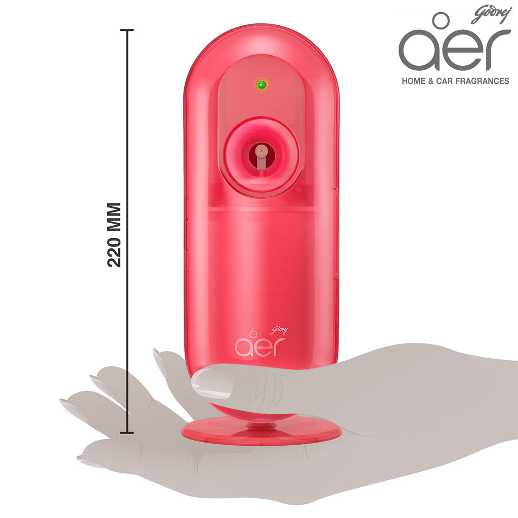 Godrej aer matic, automatic air freshener kit with flexi control petal