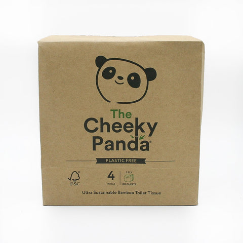 The Cheeky Panda Plastic Free Bamboo Toilet Roll 4 Pack