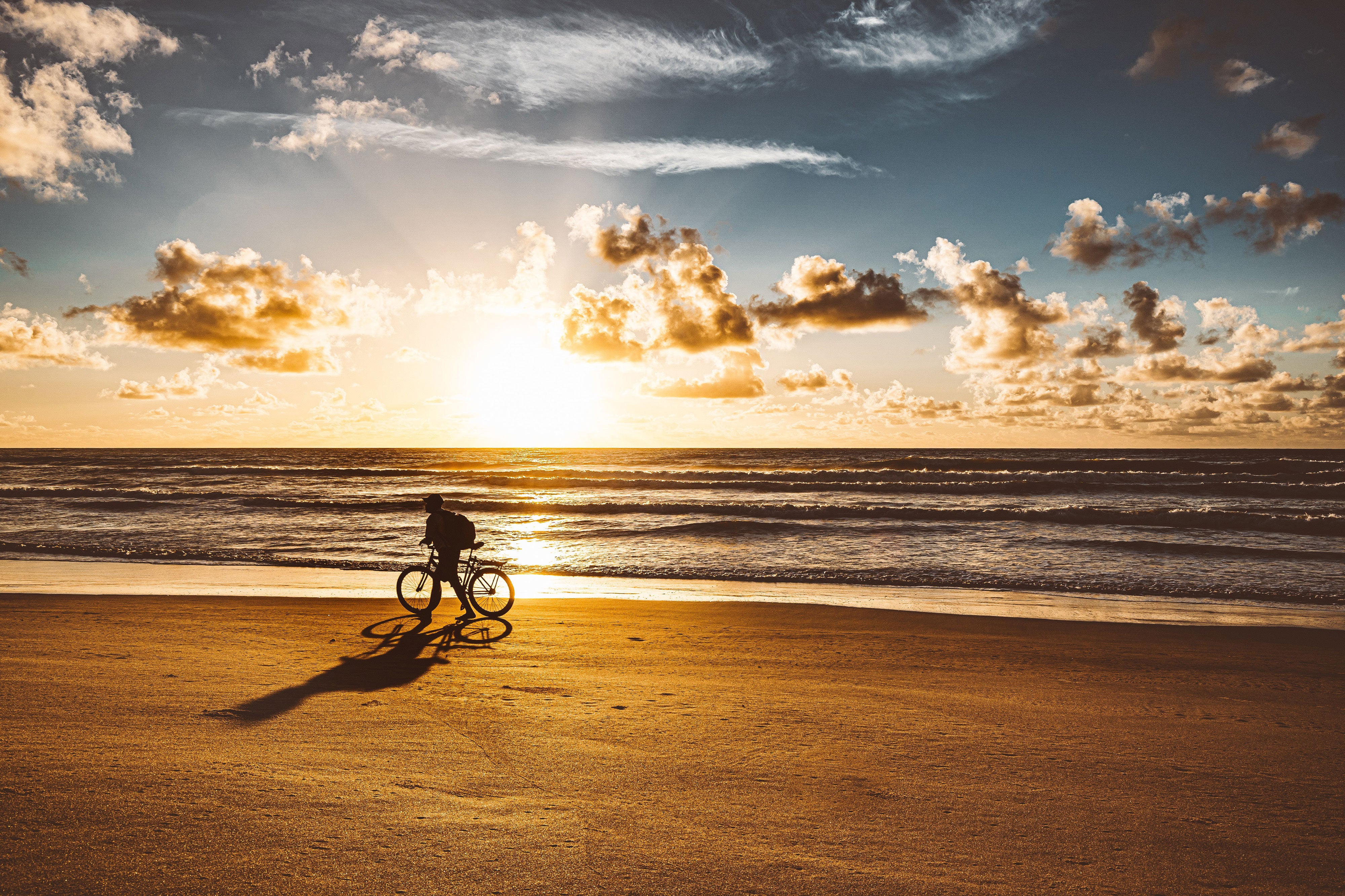 Bike on a beach