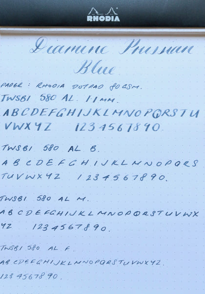 Pebble Stationery Co Diamine Prussian Blue Rhodia 