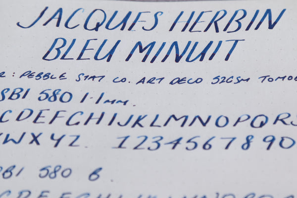 Pebble Stationery Co Jacques Herbin Bleu Minuit