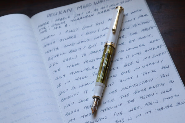 Pebble Stationery Co Pelikan M600 White Tortoise