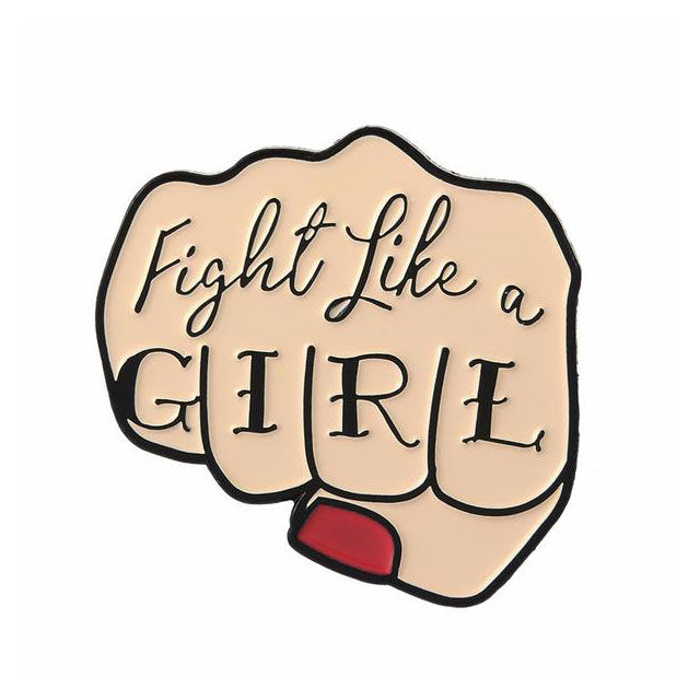 Fight Like A Girl Pin – Neat Frog 💚