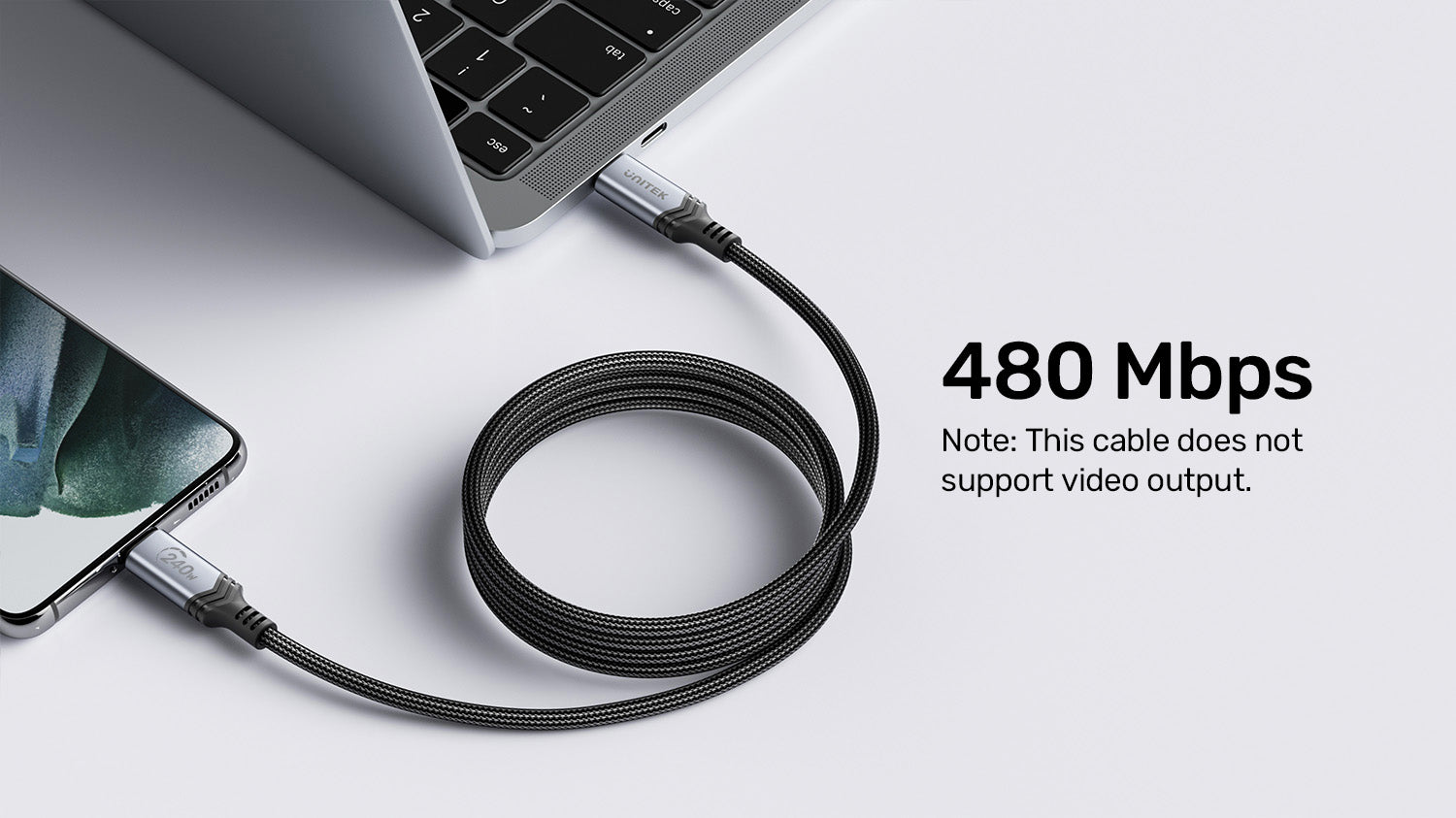 Cable USB-C de Carga USB2.0 240 W / PD 3.1, Tipo-C EPR (Extended Power  Range)