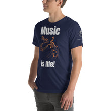 Load image into Gallery viewer, Music is Life! Short-Sleeve Unisex T-Shirt