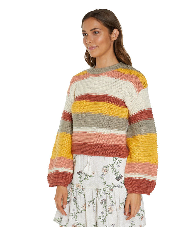 Buy Banksia Knitted Jumper - Earth Stripe by O'Neill online - O'Neill ...