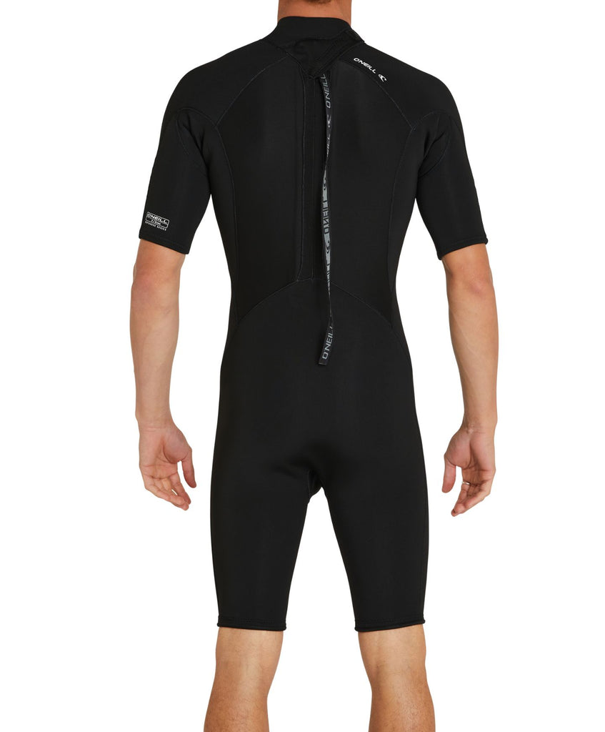 Buy Defender Back Zip Short Sleeve Spring Suit 2mm Wetsuit - Black by O ...