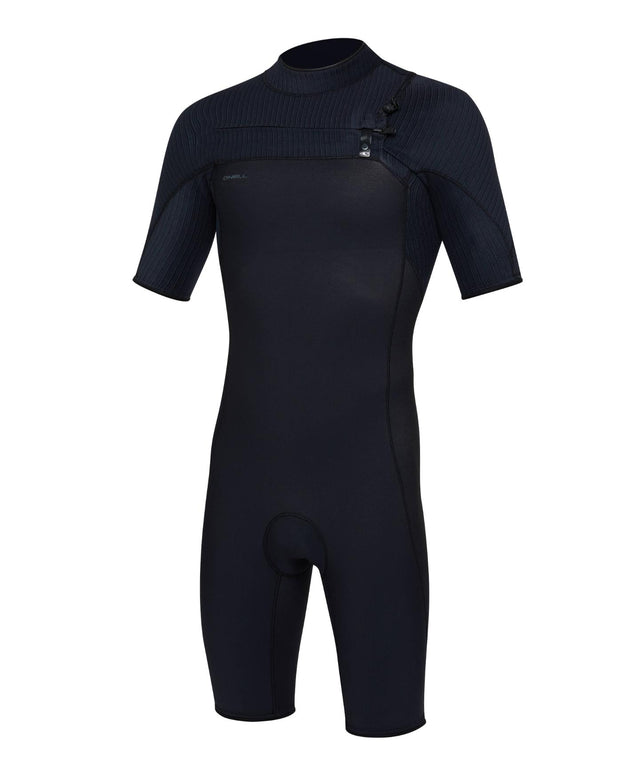 Buy Hyperfreak 2mm Short Sleeve Springsuit Chest Zip Wetsuit - Black by ...