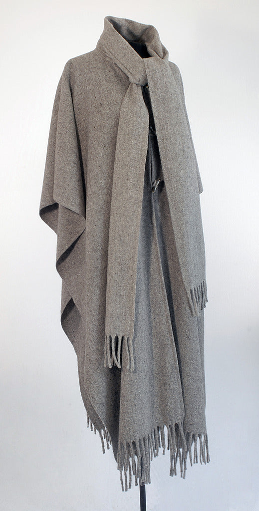 Long Poncho with Scarf | huitzilli