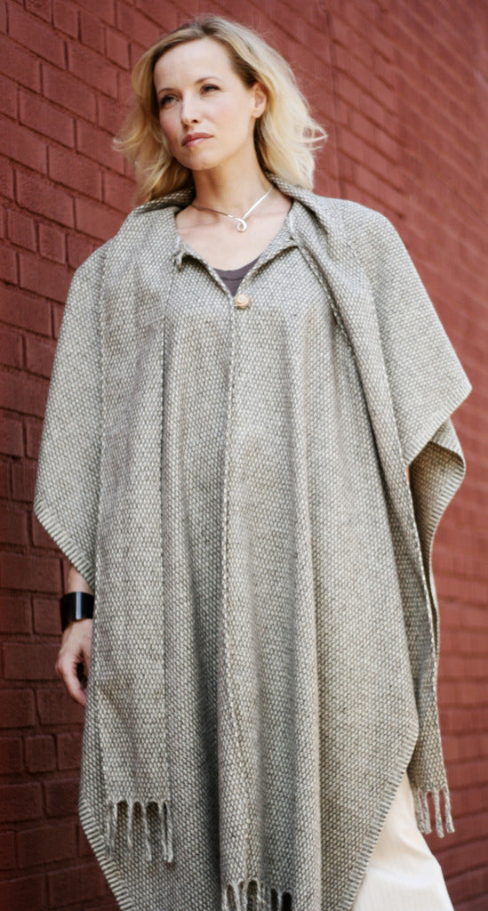 Long Poncho with Scarf | huitzilli