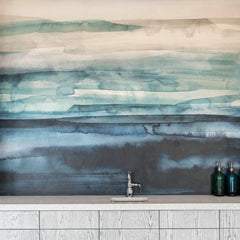 Erika Mercurio Design install with Sediment wallpaper