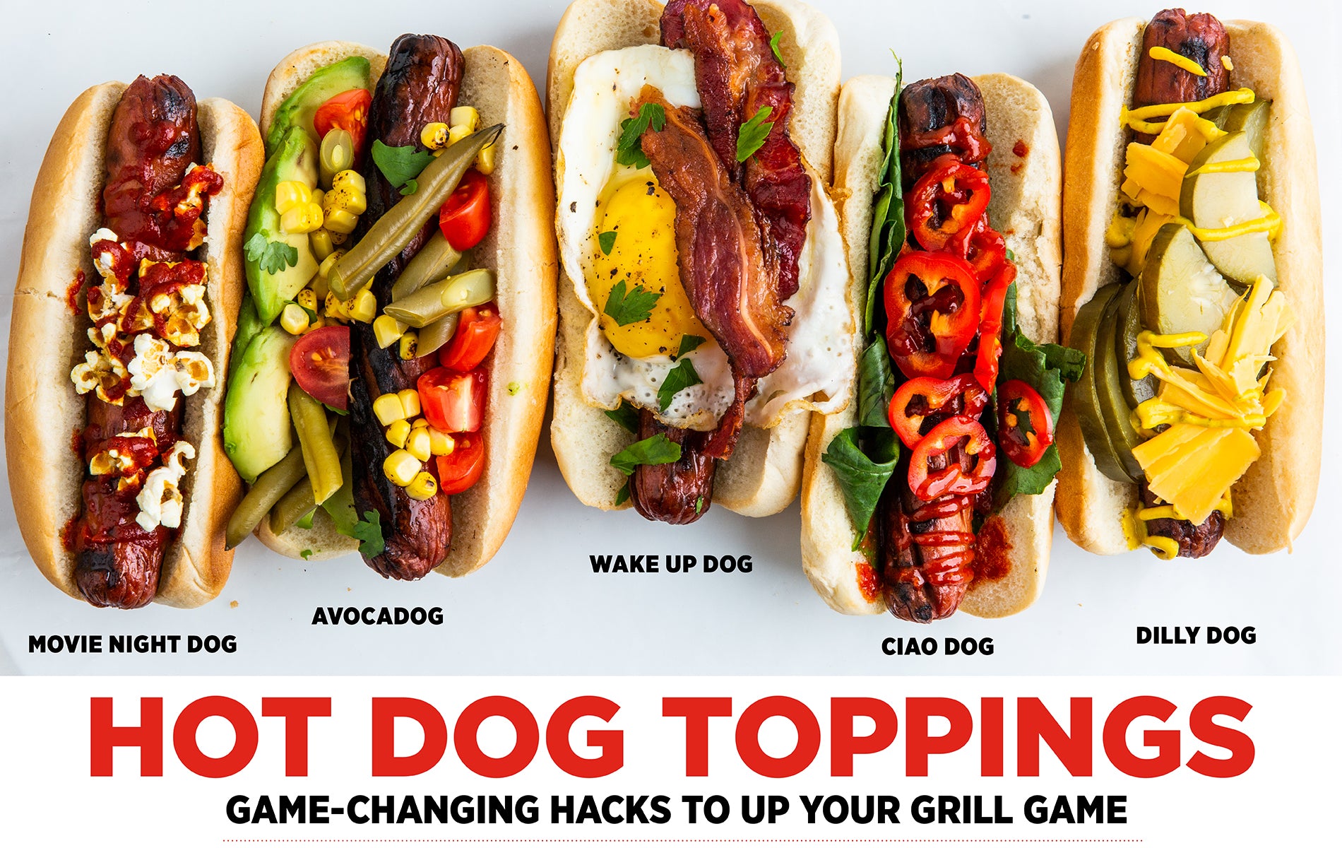 hot dog toppings