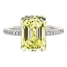 Load image into Gallery viewer, 18K Gold Fancy Intense Yellow Diamond 1.50 Carat Oval Cut Solitaire Ring - SI1 - Pobjoy Diamonds