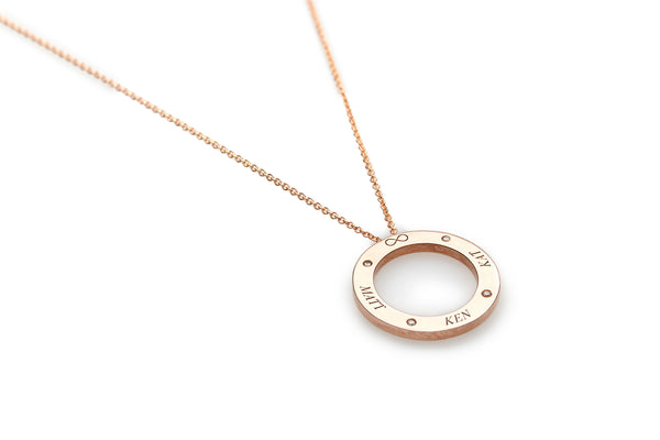 9ct Lola Gold and Diamond Ring Necklace