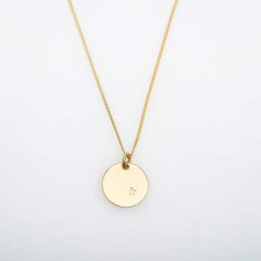 Gold and diamond Stella pendant necklace