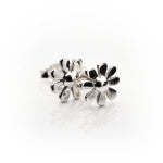 Sterling silver daisy earrings