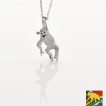 Limited edition sterling silver chimp pendant