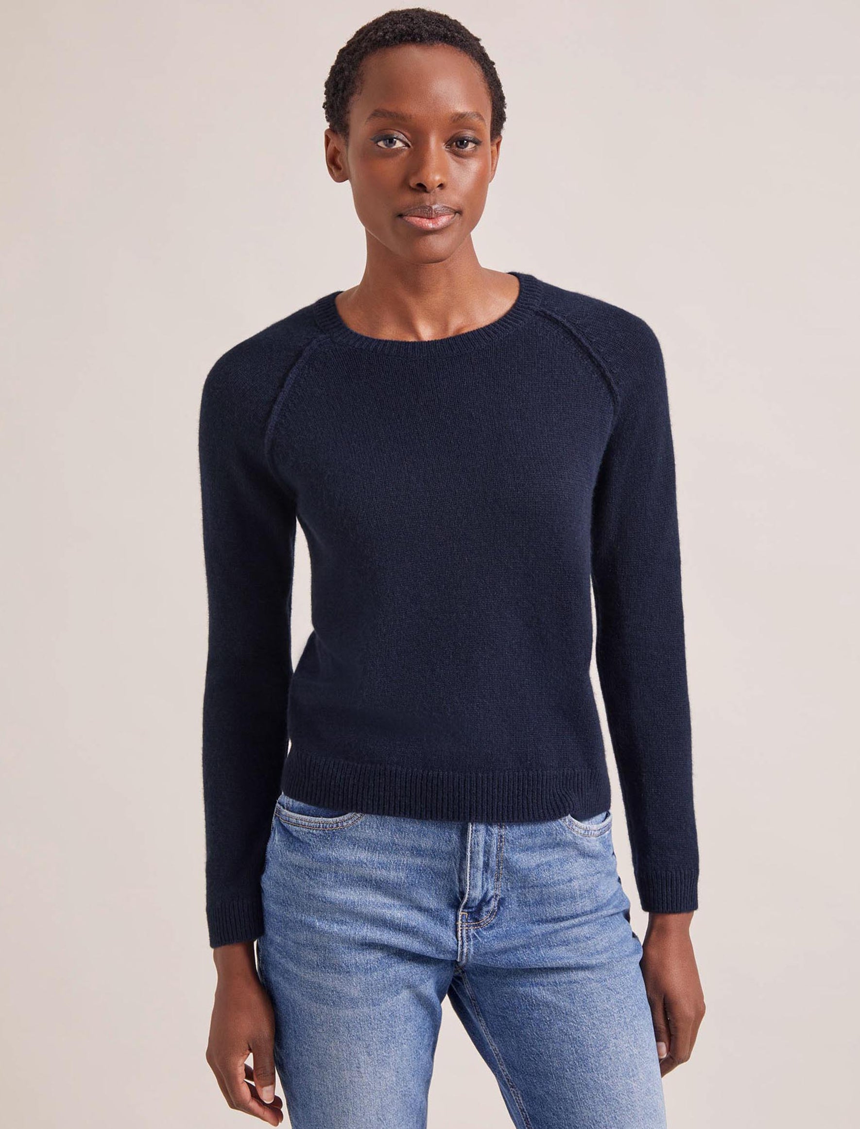 Cefinn Drew Cashmere Jumper - Navy