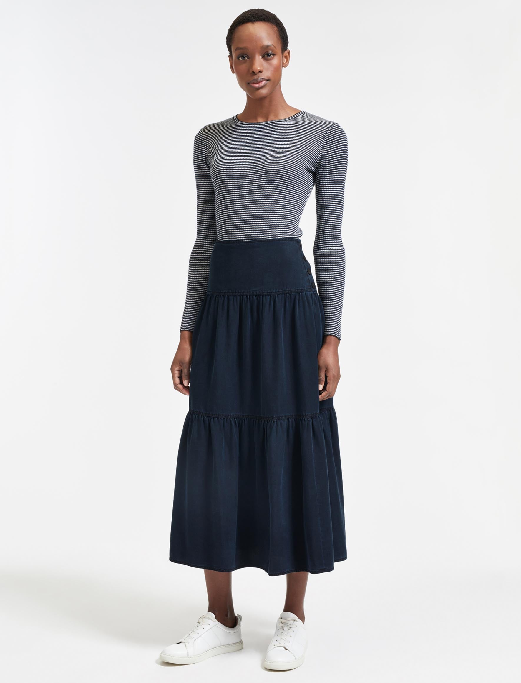 Cefinn Sylvia Maxi Skirt - Indigo