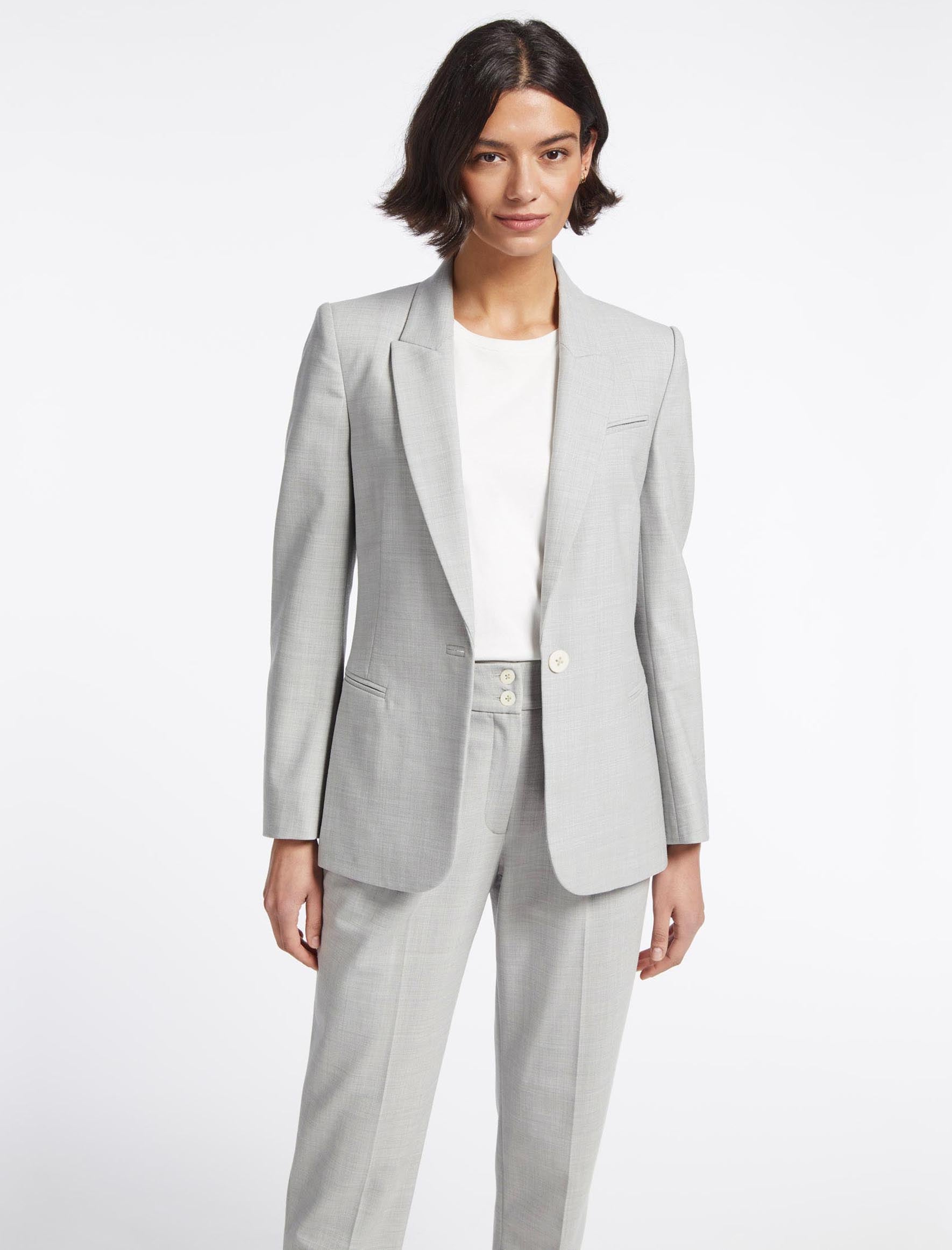 Cefinn Jamie New Wool Blazer - Light Grey