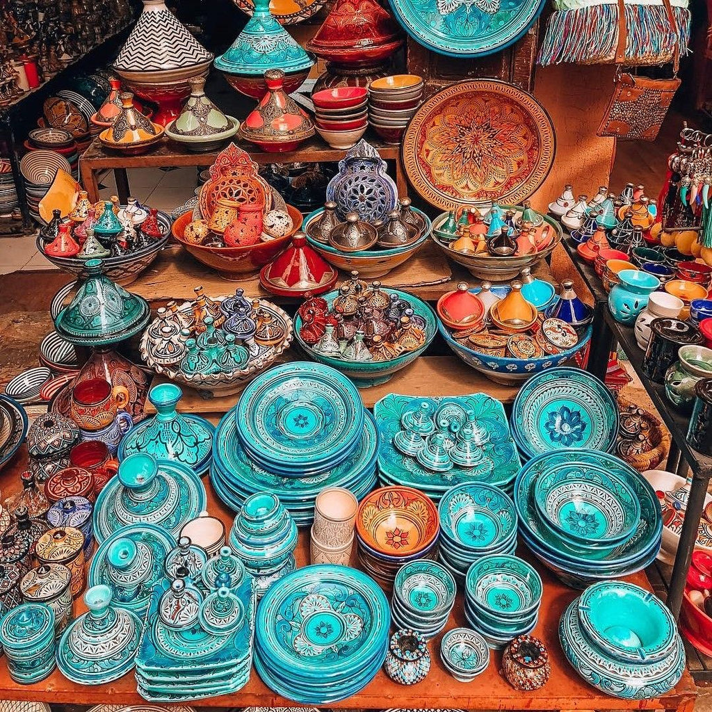 Moroccan bazaar souvenirs