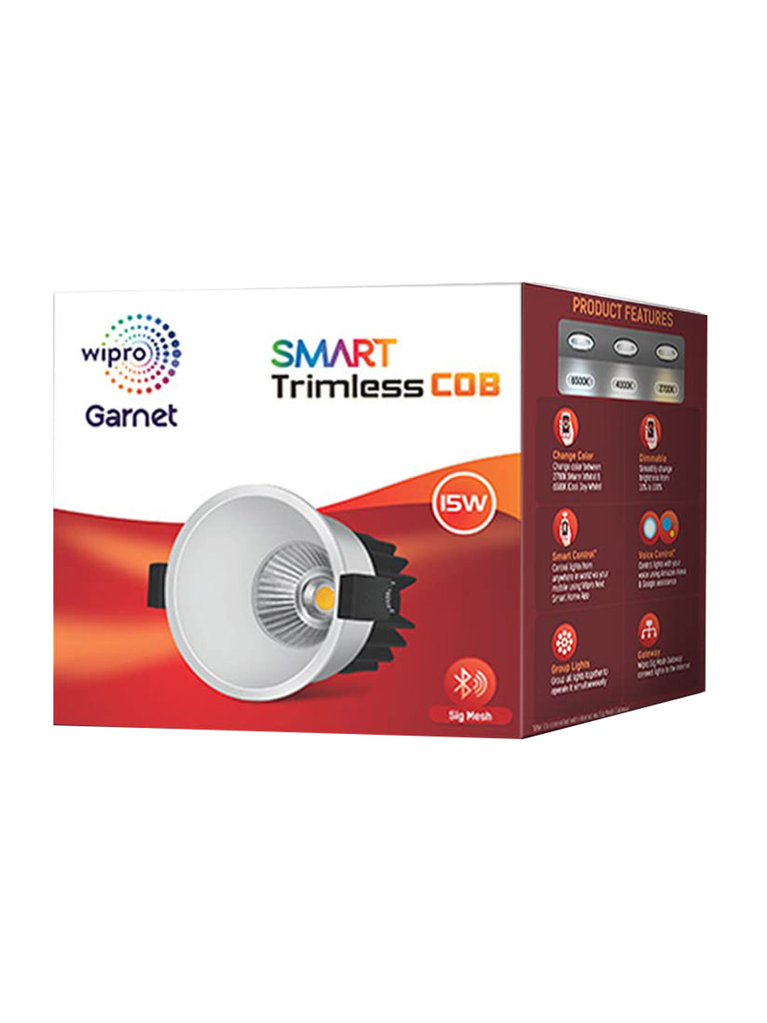 wipro garnet smart wifi led batten