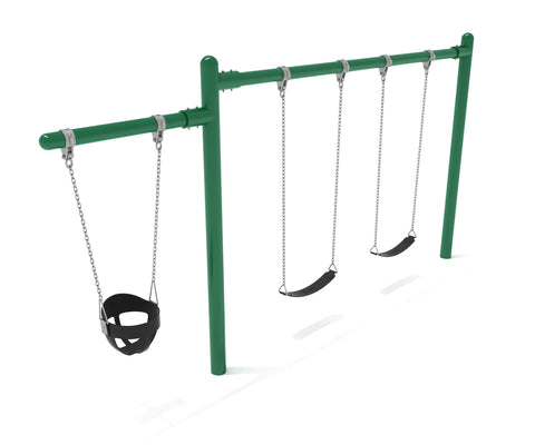 Single Post Cantilever Swing Set