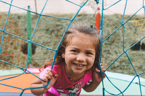 Girl playing on Playground