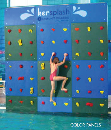 Pool Climbing Wall