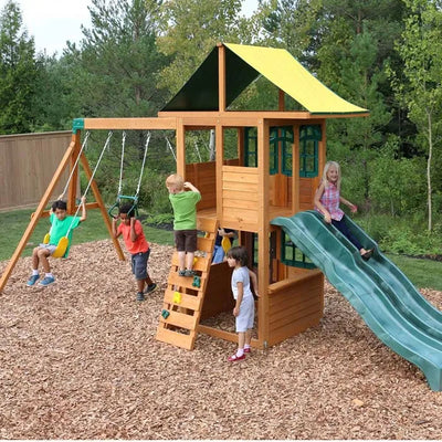 timber cove wooden swing set