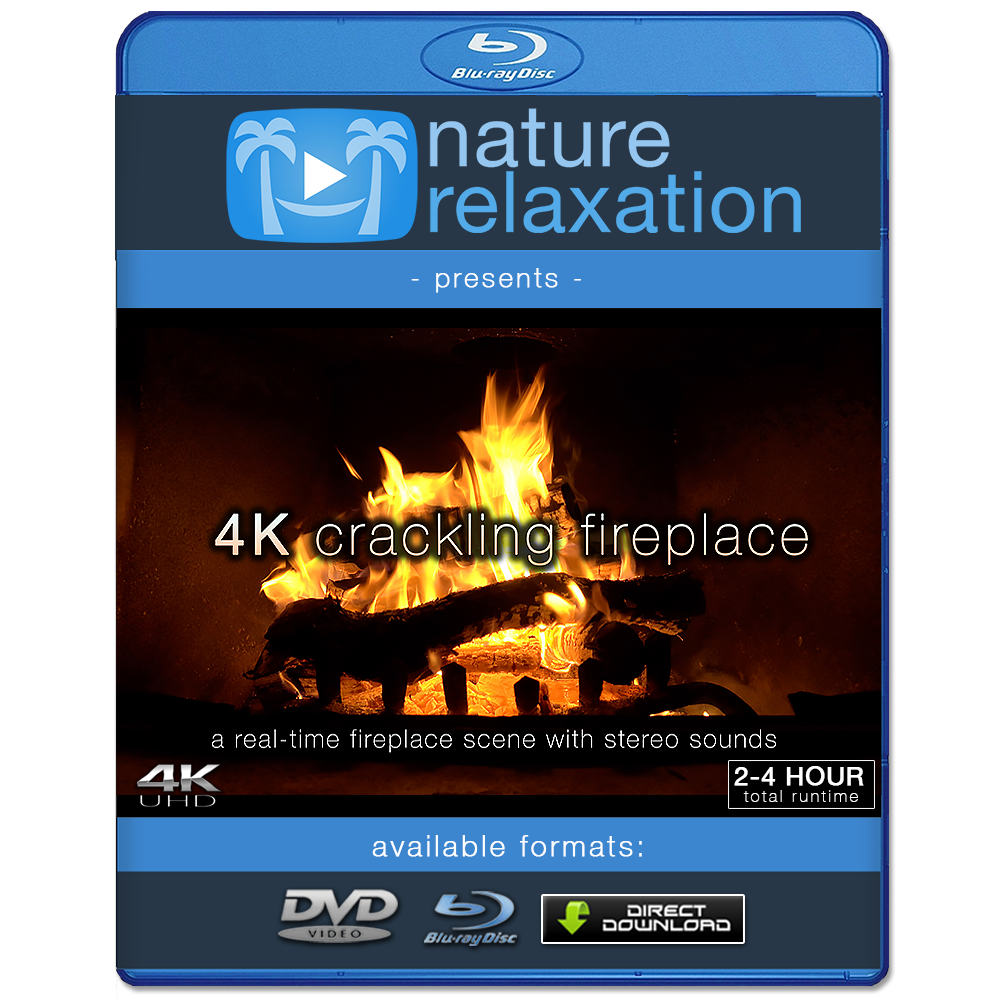 4k Crackling Fireplace Video Scene 2 Or 4 Hour Screensaver