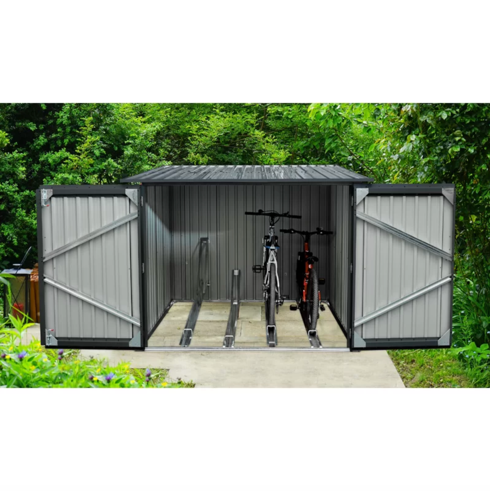 lockable bike shed