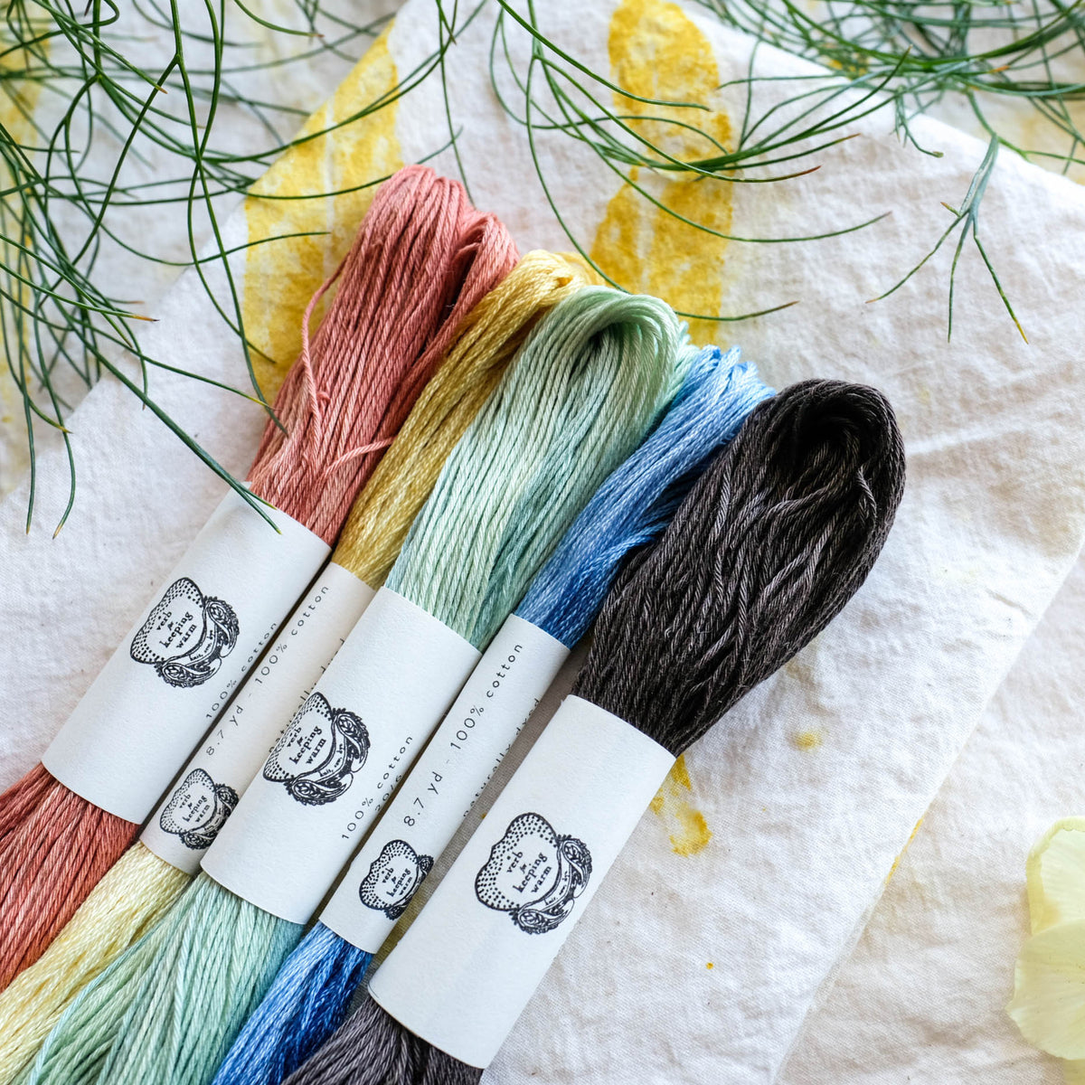 Naturally Dyed Embroidery Floss - DYE-TO-ORDER