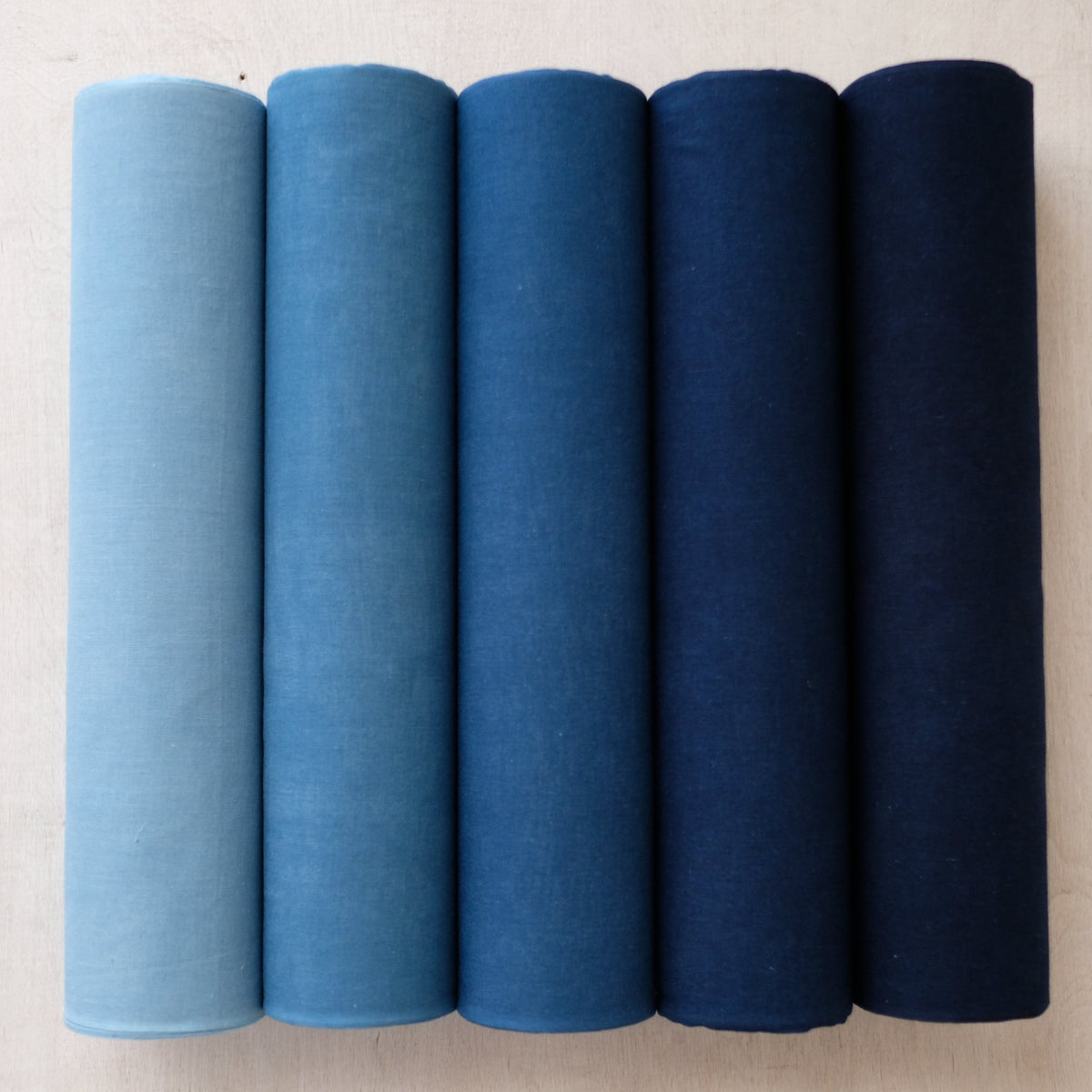 Ramie fabric very light indigo