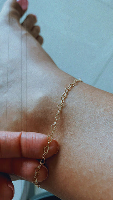 TINGN Layered Gold Ankle Bracelets for Women 14K Gold Plated Handmade  Paperclip Chain Layered Bar Anklet