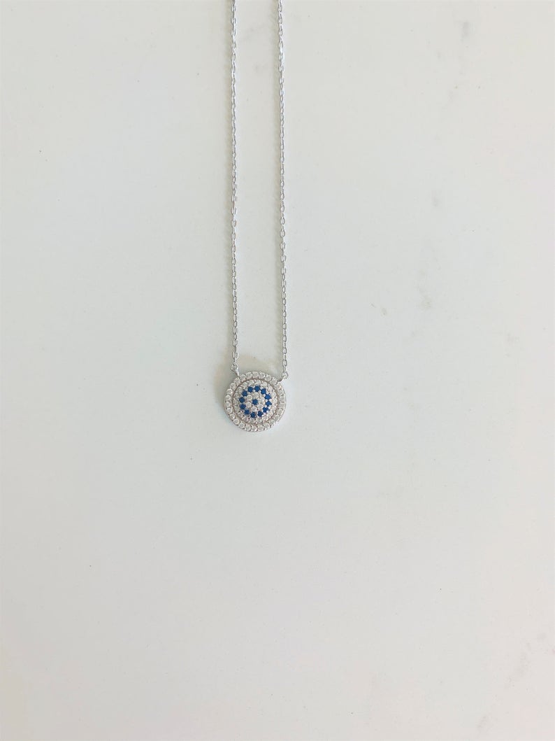 tiffany and co evil eye necklace