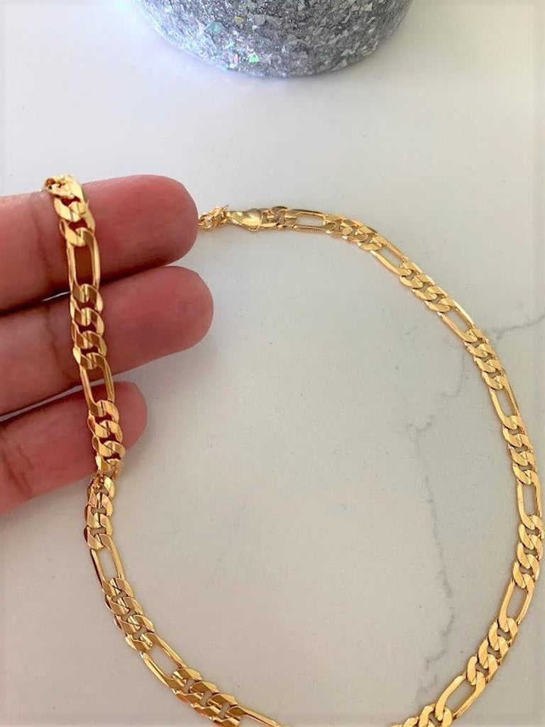 Gold Filled Chain Necklace Gold Filled Chain, Gold Chain Necklace, Custom  Chain Necklace, Link Chain Necklace, Figaro Chain GFN00065 