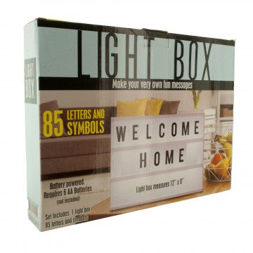 Light Box With Letters To Customize Your Lit Up Message Decorationize