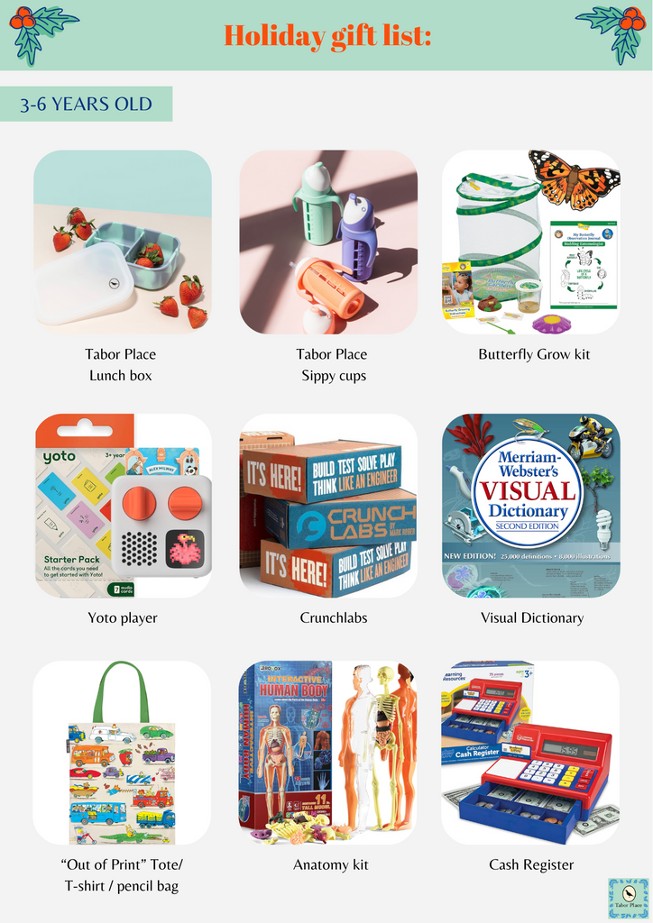 Tabor Place Gift List big kids