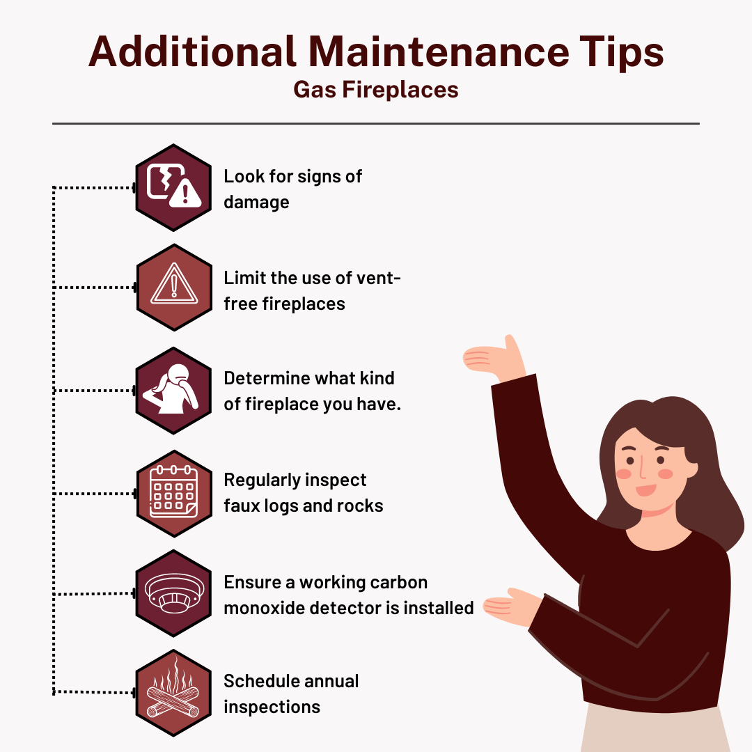 Additional Maintenance Tips for Gas Fireplaces