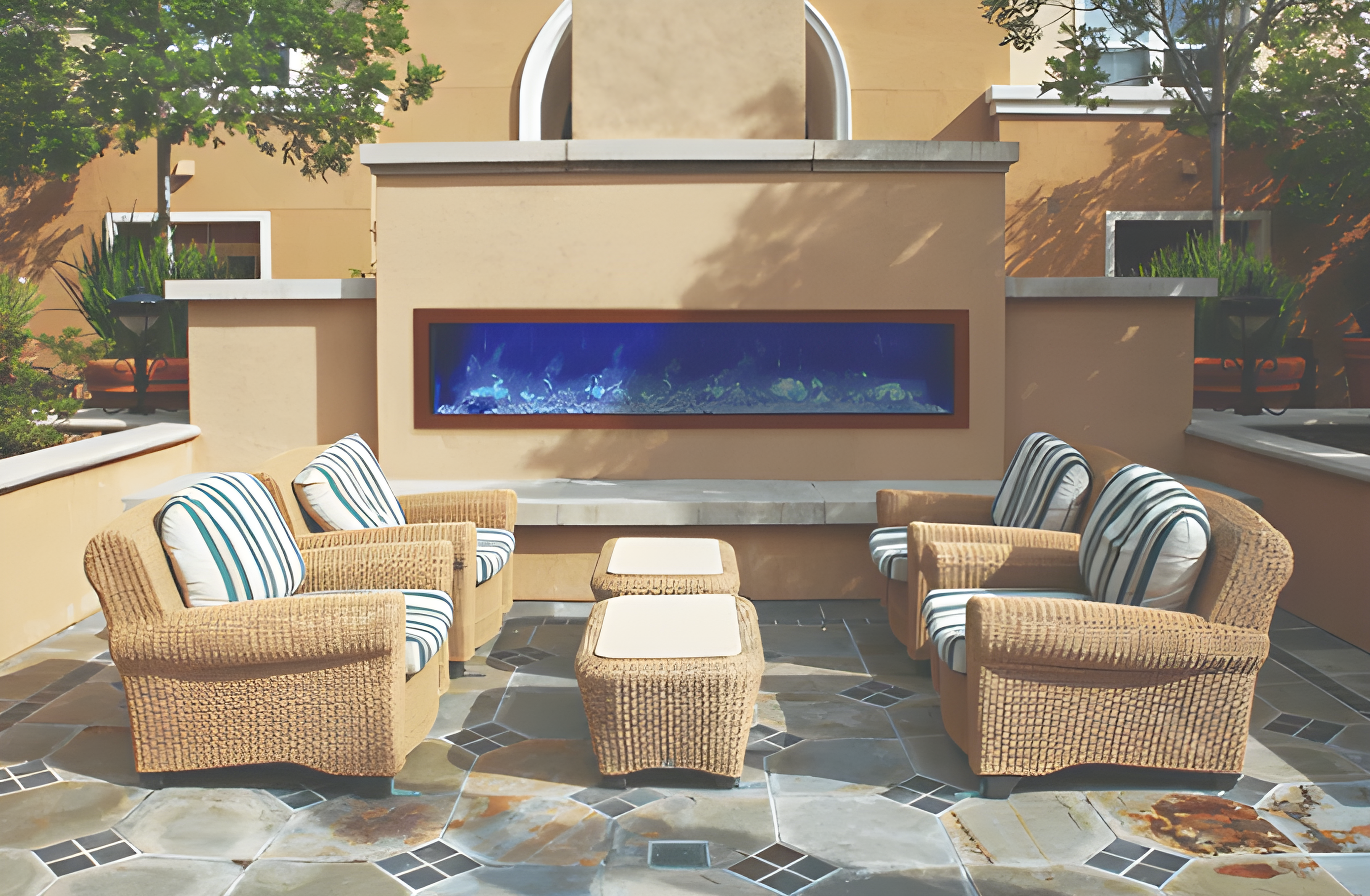 Amantii 88" Panorama Slim Indoor or Outdoor Electric Fireplace