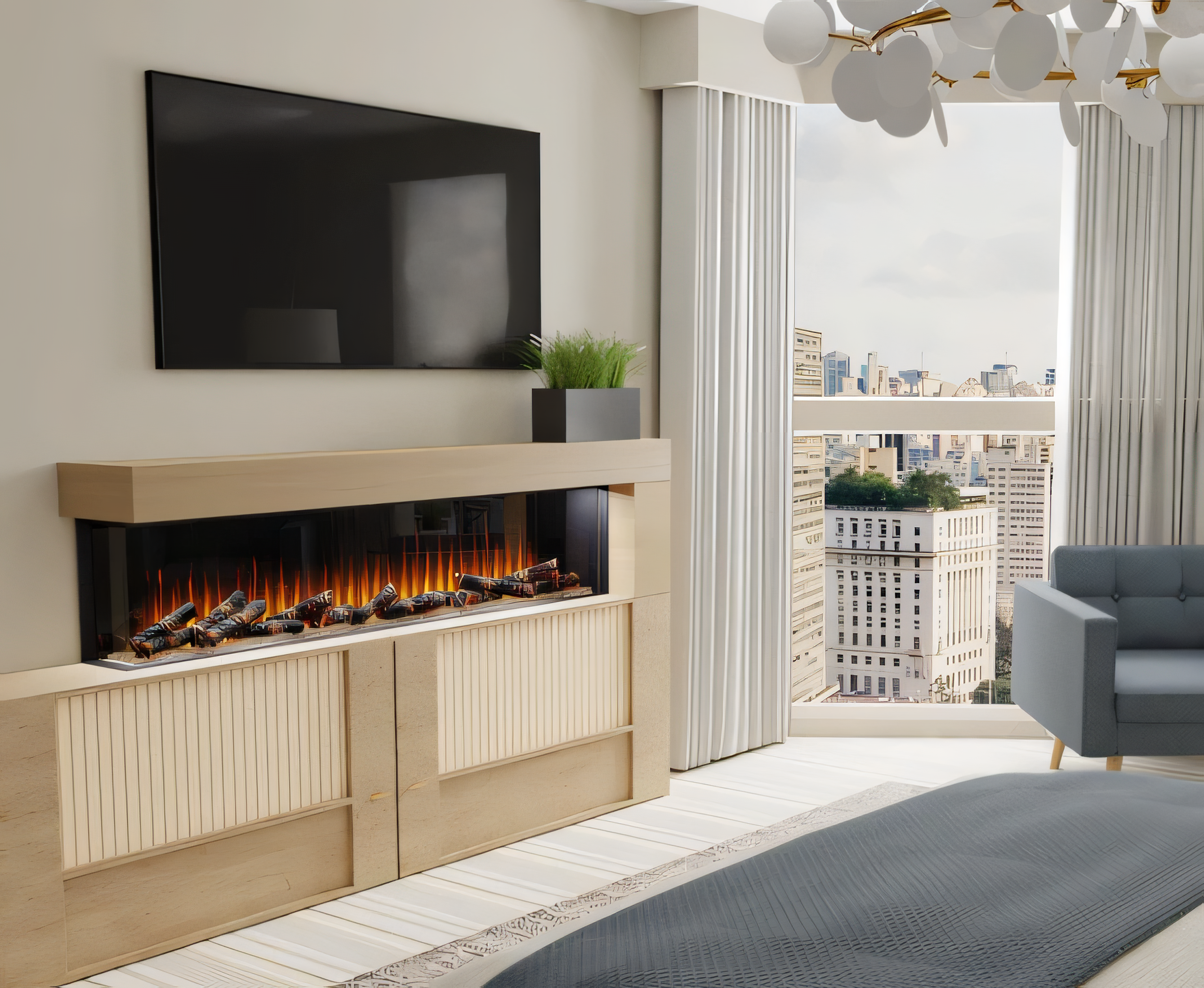 Dimplex Ignite Ultra 100" Built-in Linear Electric Fireplace