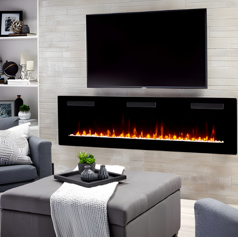 Dimplex Sierra 72" Wall-Mount/Tabletop Linear Electric Fireplace