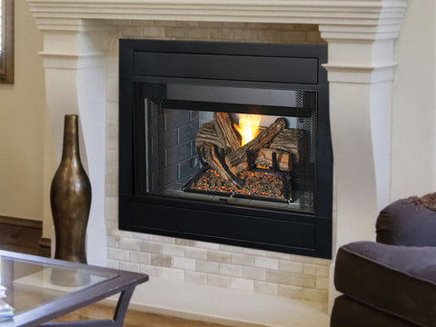 Superior 40 DRT63ST See-Through Traditional Direct Vent Fireplace Natural GAS / Electronic Ignition & Power Vent