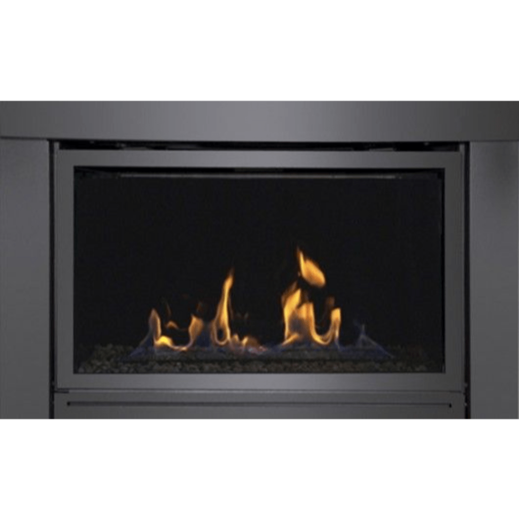 Sierra Flame by Amantii Surround with Safety Barrier for Bradley Direct Vent Linear Gas Fireplace