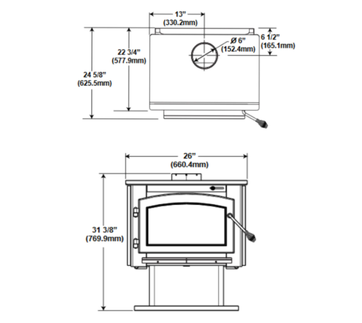 Timberwolf Economizer 2200 Wood Stove - 2200-1