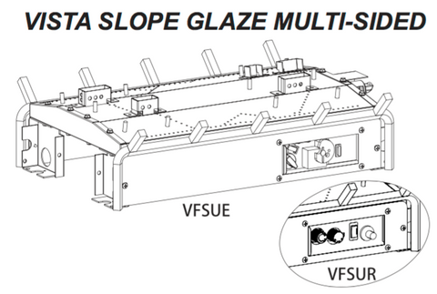 Empire Comfort Systems 24 Sassafras Logset with Millivolt VF/V Slope Glaze Burner, LP
